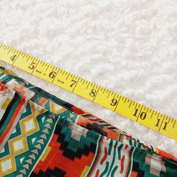 Blouse Size S Aztec Tribal Southwest Lightweight Boho Festival Boho Whimsycore - Picture 9 of 16